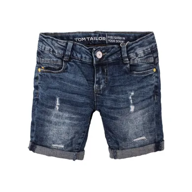 Szorty jeansowe dziewczęce, granatowe, Tom Tailor