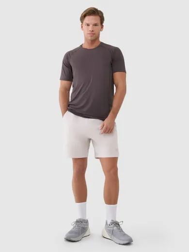 Szorty męskie, ecru, 4F