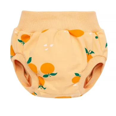 Szorty niemowlęce, bloomersy, pomarańczowe, Pinokio