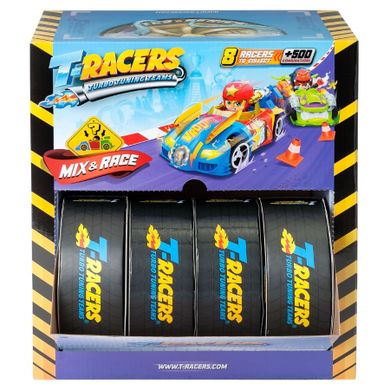 T-Racers, Turbo Wheel, puszka z pojazdem i figurką, 1 szt., Seria 2