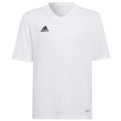 T-shirt chłopięcy, biały, Adidas Entrada 22