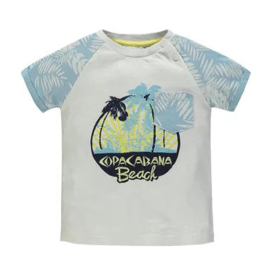 T-shirt chłopięcy, biały, Kanz