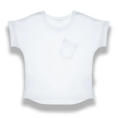 T-shirt chłopięcy, biały, Nicol