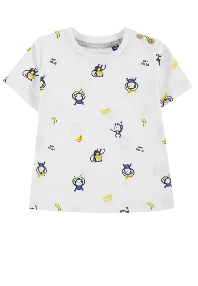 T-shirt chłopięcy, biały, Tom Tailor