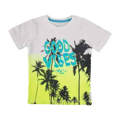 T-shirt chłopięcy, biały, Tom Tailor