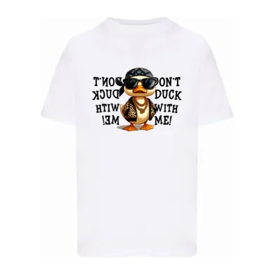 T-shirt chłopięcy, biały, Tup Tup