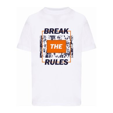 T-shirt chłopięcy, biały, Tup Tup