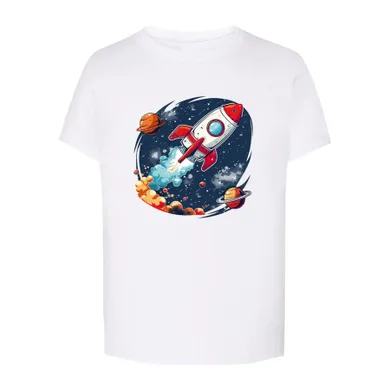 T-shirt chłopięcy, biały, Tup Tup