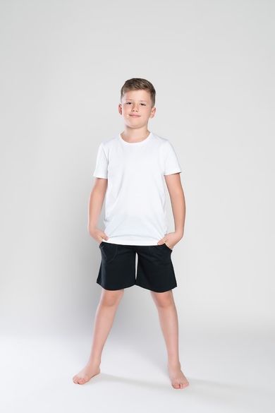 T-shirt chłopięcy, biały, Tytus, Italian Fashion