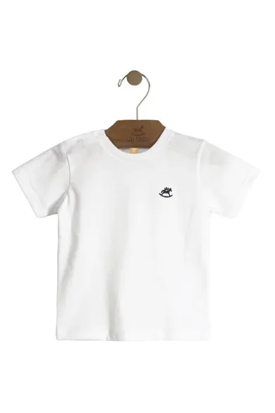 T-shirt chłopięcy, biały, Up Baby