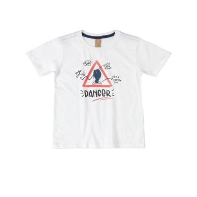 T-shirt chłopięcy, biały, Up Baby