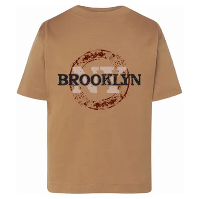 T-shirt chłopięcy, brązowy, Tup Tup