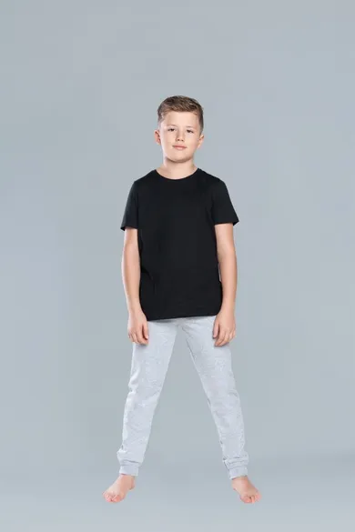 T-shirt chłopięcy, czarny, Tytus, Italian Fashion