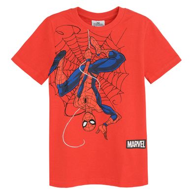 T-shirt chłopięcy, czerwony, Marvel, Licence Brand