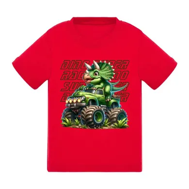 T-shirt chłopięcy czerwony, Tup Tup