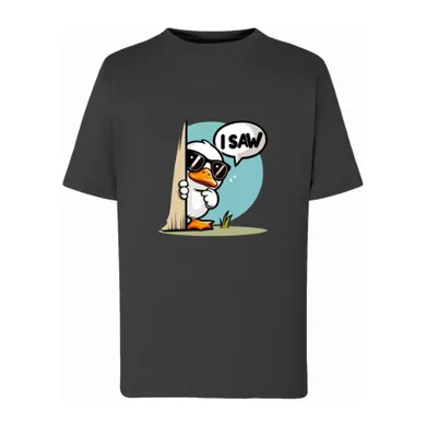 T-shirt chłopięcy, grafitowy, Tup Tup