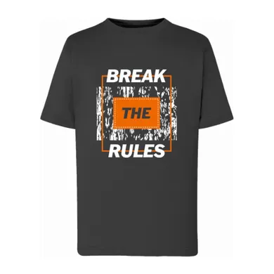 T-shirt chłopięcy, grafitowy, Tup Tup