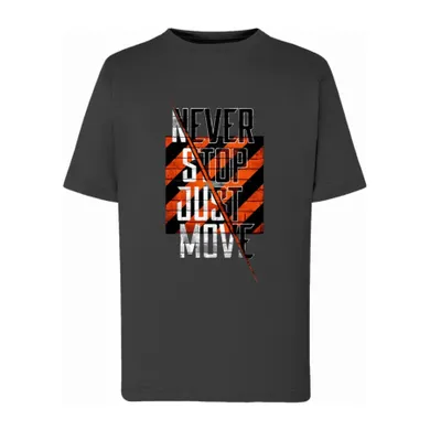 T-shirt chłopięcy, grafitowy, Tup Tup