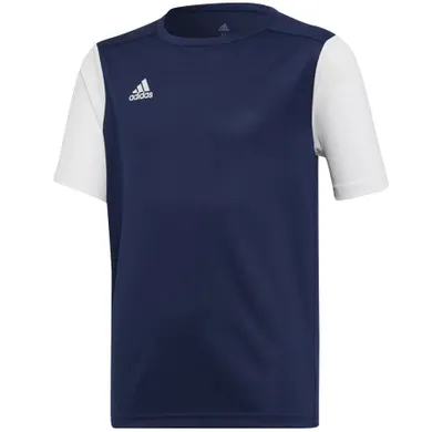 T-shirt chłopięcy, granatowy, Adidas