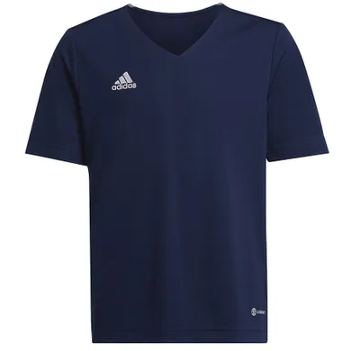 T-shirt chłopięcy, granatowy, Adidas Entrada 22