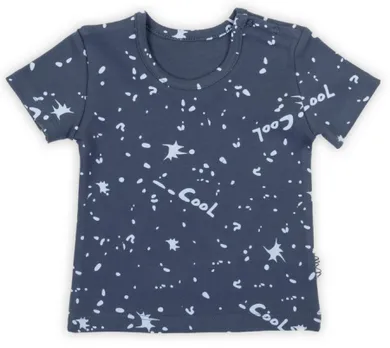 T-shirt chłopięcy, granatowy, Nicol