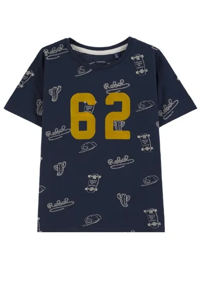 T-shirt chłopięcy, granatowy, Tom Tailor