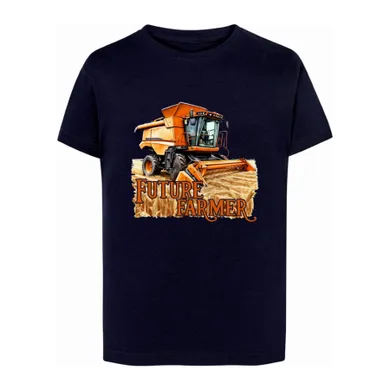 T-shirt chłopięcy, granatowy, Tup Tup