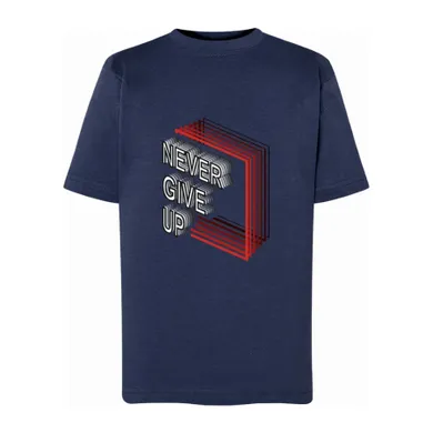 T-shirt chłopięcy, granatowy, Tup Tup