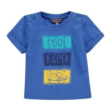 T-shirt chłopięcy, niebieski, Kanz