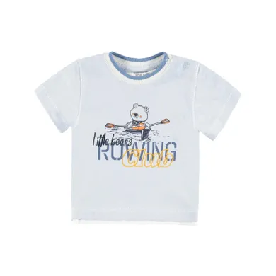 T-shirt chłopięcy, niebieski, Kanz