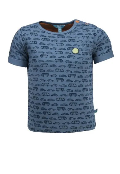 T-shirt chłopięcy, niebieski, Lief