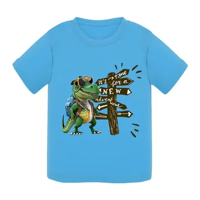 T-shirt chłopięcy, niebieski, Tup Tup