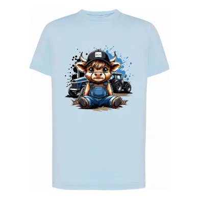 T-shirt chłopięcy, niebieski, Tup Tup