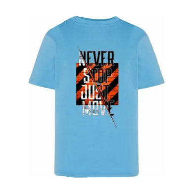 T-shirt chłopięcy, niebieski, Tup Tup