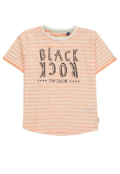 T-shirt chłopięcy, pomarańczowy, Tom Tailor