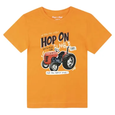 T-shirt chłopięcy, pomarańczowy, Tup Tup
