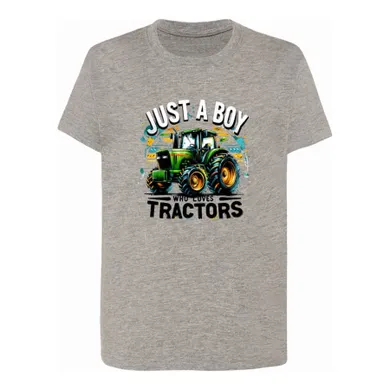 T-shirt chłopięcy, szary, Tup Tup