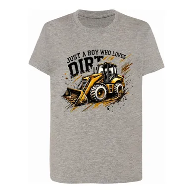 T-shirt chłopięcy, szary, Tup Tup