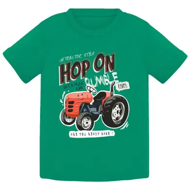 T-shirt chłopięcy, zielony, Tup Tup