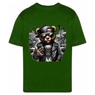 T-shirt chłopięcy, zielony, Tup Tup