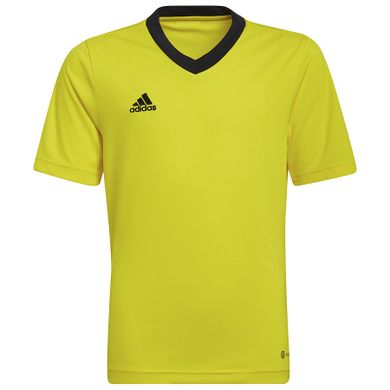 T-shirt chłopięcy, żółty, Adidas Entrada 22