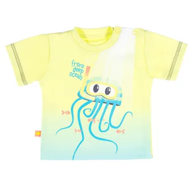 T-shirt chłopięcy, żółty, Eevi