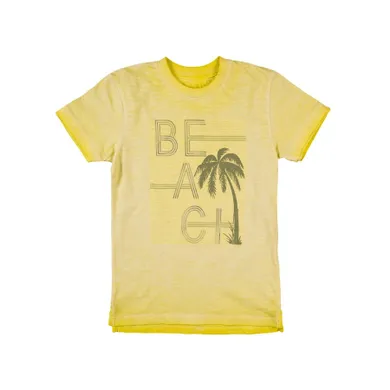 T-shirt chłopięcy, żółty, Kanz