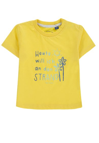 T-shirt chłopięcy, żółty, Tom Tailor