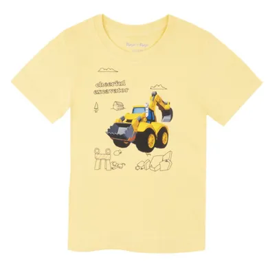 T-shirt chłopięcy, żółty, Tup Tup