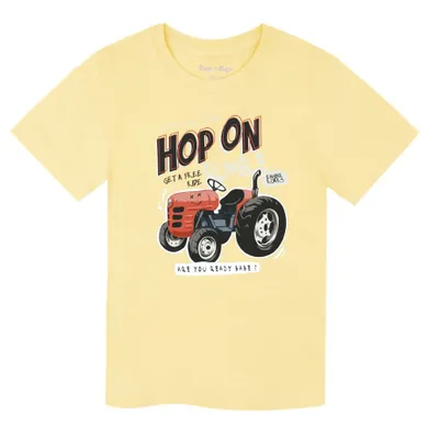 T-shirt chłopięcy, żółty, Tup Tup