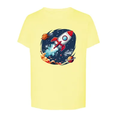 T-shirt chłopięcy, żółty, Tup Tup