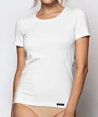 T-shirt damski, biały, Atlantic