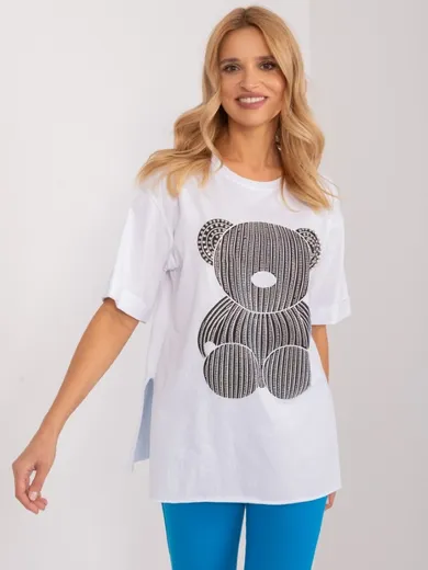 T-shirt damski, biały, Mint