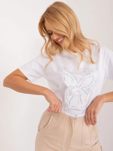 T-shirt damski, biały, Mint